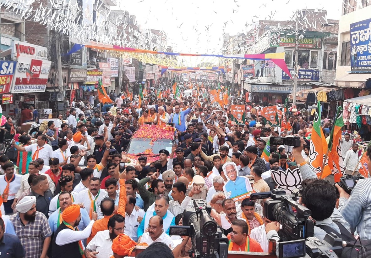 पांच साल भ्रष्टाचार के साथ जनसहयोग से लड़ाई लड़ी : मनोहरलाल